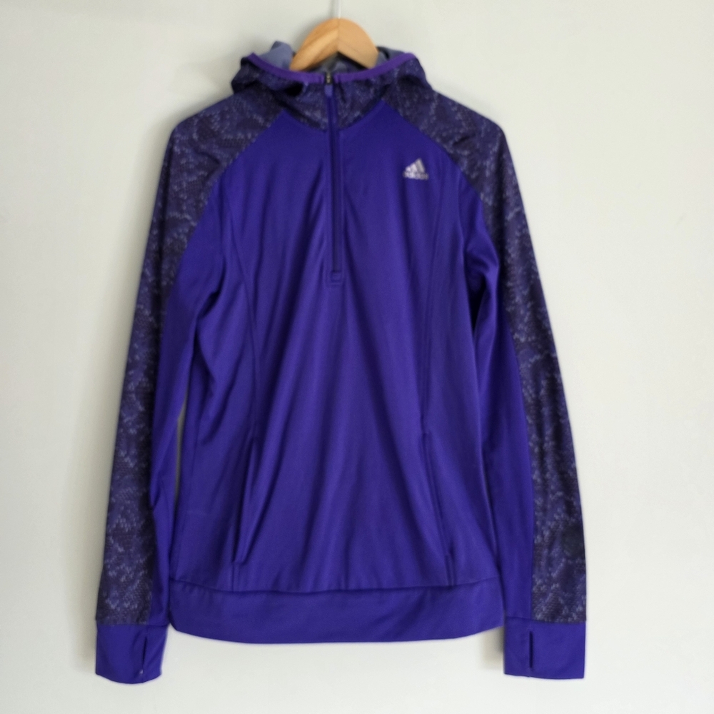 Adidas Climawarm Light Fleece Hoodie Jacket Women's Medium